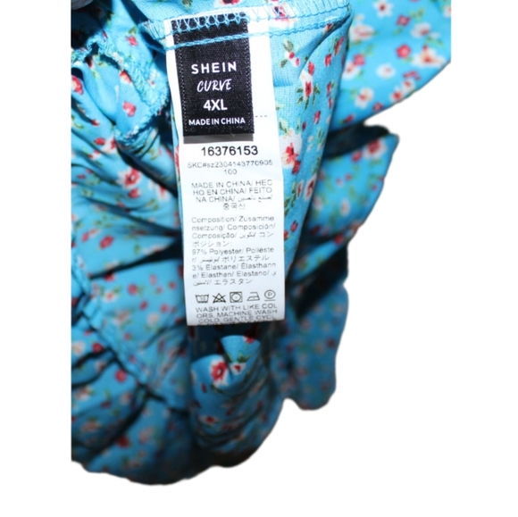 Women's Plus Size Spring Floral Dress - Picture 11 of 16